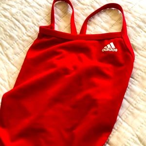 Red Adidas swimsuit